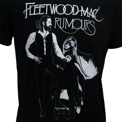 Band Merchandise Fleetwood Mac Rumours Band T-Shirt Black - Image 3