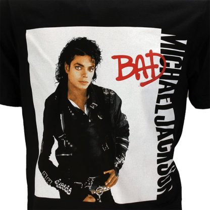 Band Merchandise Michael Jackson Bad T-Shirt - Image 3