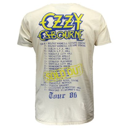 Band Merchandise Ozzy Osbourne The Ultimate Sin Tour 1986 T-Shirt - Image 3