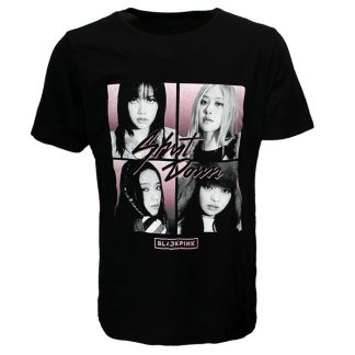 Band Merchandise Blackpink Shut Down Photo Grid T-Shirt