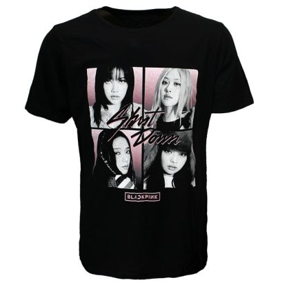 Band Merchandise Blackpink Shut Down Photo Grid T-Shirt