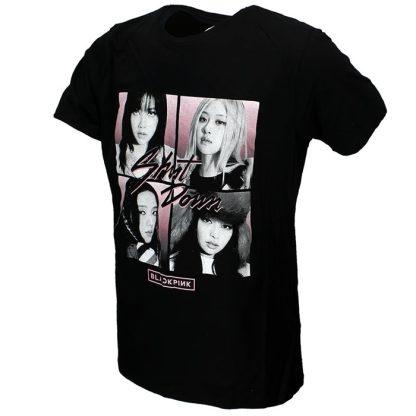 Band Merchandise Blackpink Shut Down Photo Grid T-Shirt - Image 2