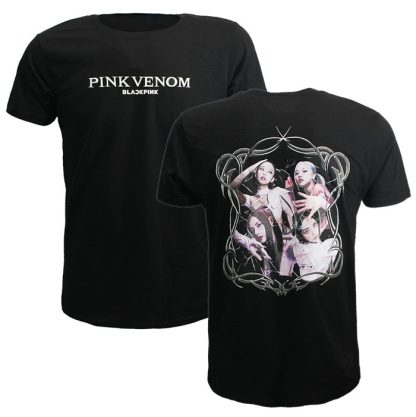 Band Merchandise BlackPink Pink Venom T-Shirt