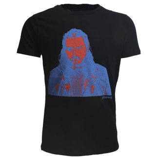 Band Merchandise Post Malone Stoney Red Blue Photo T-Shirt