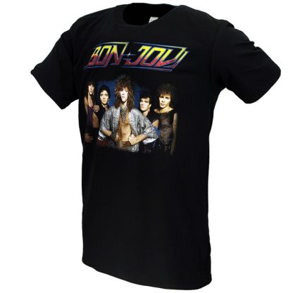 Band Merchandise Bon Jovi Official 1984 Tour T-Shirt - Image 2