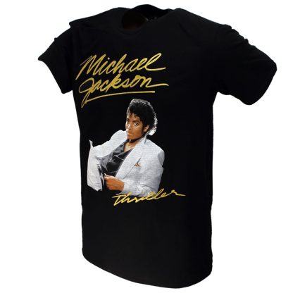 Band Merchandise Michael Jackson Thriller White Suit T-Shirt - Image 2