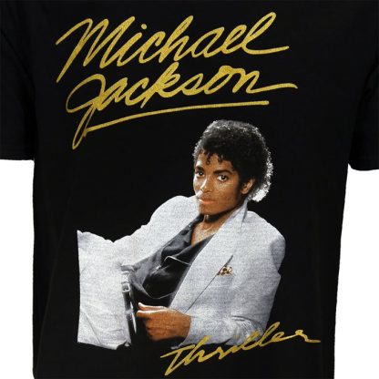 Band Merchandise Michael Jackson Thriller White Suit T-Shirt - Image 3