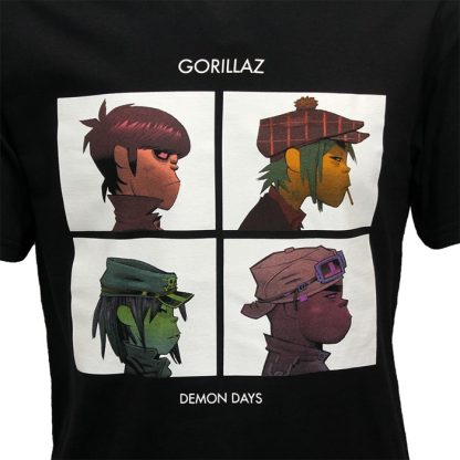Band Merchandise Gorillaz Demon Days Album Cover T-Shirt - Image 4