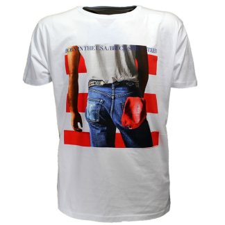 Band Merchandise Bruce Springsteen Born In The USA T-Shirt White