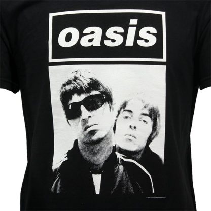 Band Merchandise Oasis Liam and Noel Gallagher Photo T-Shirt - Image 3