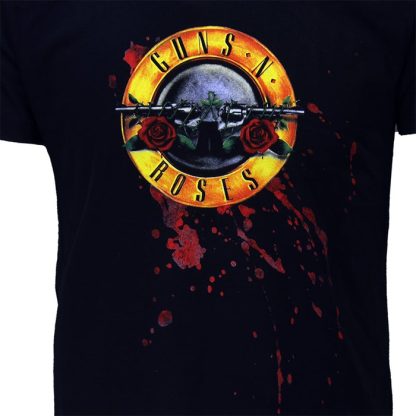 Band Merchandise Guns N' Roses Classic Logo With Blood T-Shirt - Image 3