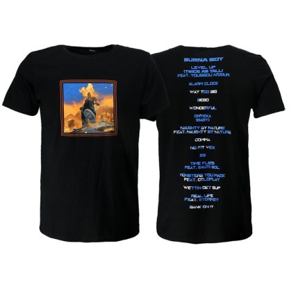 Band Merchandise Burna Boy Album Tracklist T-Shirt