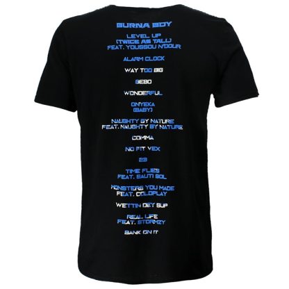 Band Merchandise Burna Boy Album Tracklist T-Shirt - Image 4