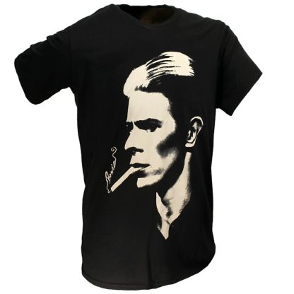 Band Merchandise David Bowie Smoke Portrait T-Shirt - Image 3
