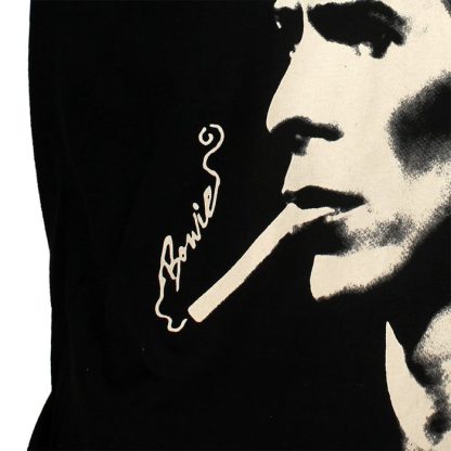 Band Merchandise David Bowie Smoke Portrait T-Shirt - Image 4