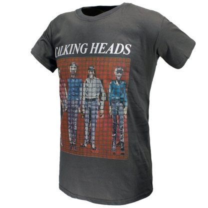 Band Merchandise Talking Heads Pixel Portrait T-Shirt - Image 2