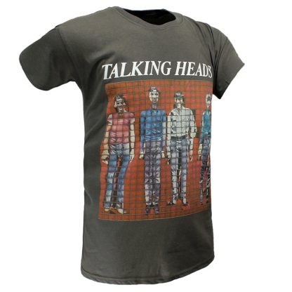 Band Merchandise Talking Heads Pixel Portrait T-Shirt - Image 3