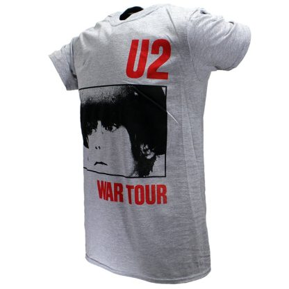Band Merchandise U2 Official War Tour T-Shirt Grey - Image 2