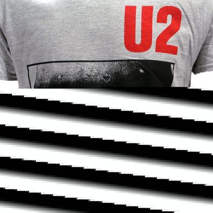 Band Merchandise U2 Official War Tour T-Shirt Grey - Image 3