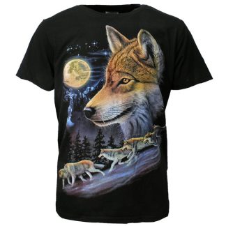 Wolves Full Moon Wolf Pack T-Shirt - Original Design