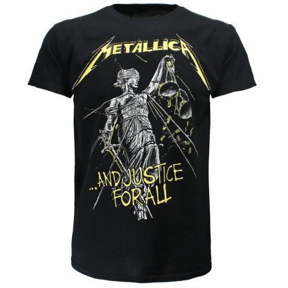 Band Merchandise Metallica And Justice For All Tracks T-Shirt - Image 2