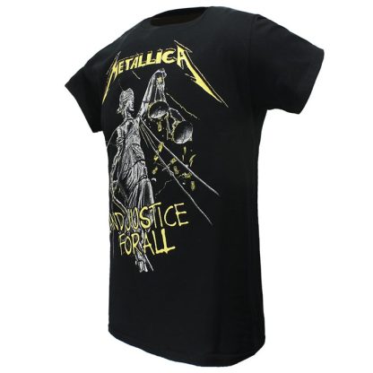 Band Merchandise Metallica And Justice For All Tracks T-Shirt - Image 4