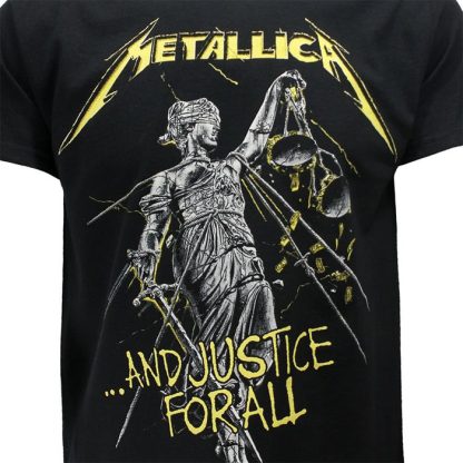 Band Merchandise Metallica And Justice For All Tracks T-Shirt - Image 5