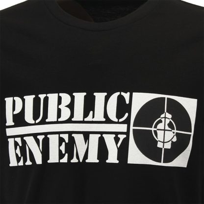 Band Merchandise Public Enemy Crosshairs Logo T-Shirt - Image 3