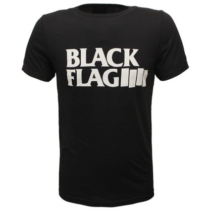 Band Merchandise Black Flag Logo T-Shirt