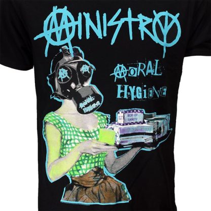 Band Merchandise Ministry Moral Hygiene Gasmask T-Shirt - Image 3
