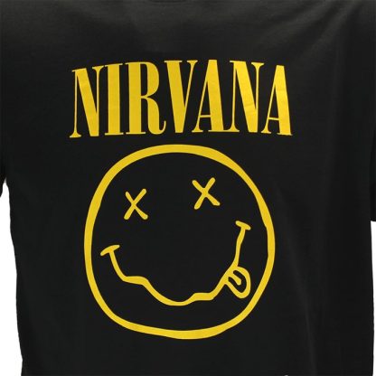 Band Merchandise Nirvana Flower Sniffin T-Shirt - Image 5
