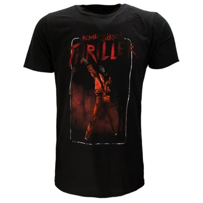 Band Merchandise Michael Jackson Thriller White Red Suit T-Shirt
