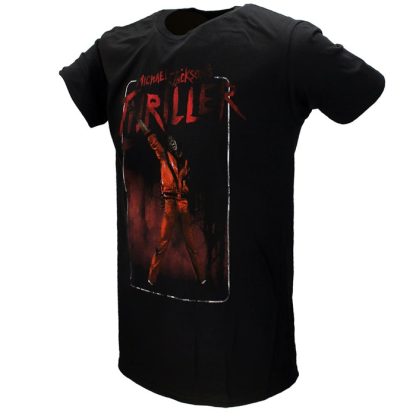 Band Merchandise Michael Jackson Thriller White Red Suit T-Shirt - Image 2