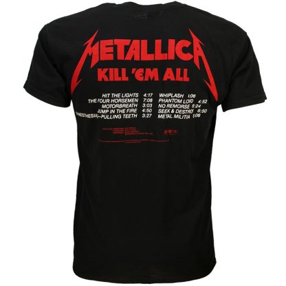 Band Merchandise Metallica Kill Em All Album T-Shirt - Image 5