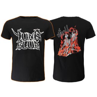 Band Merchandise Yungblud Weird Flaming Skeletons T-Shirt