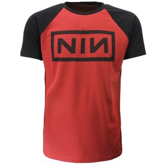 Band Merchandise Nine Inch Nails Raglan Style Logo T-Shirt