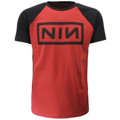 Band Merchandise Nine Inch Nails Raglan Style Logo T-Shirt