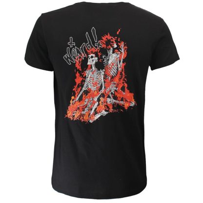 Band Merchandise Yungblud Weird Flaming Skeletons T-Shirt - Image 3