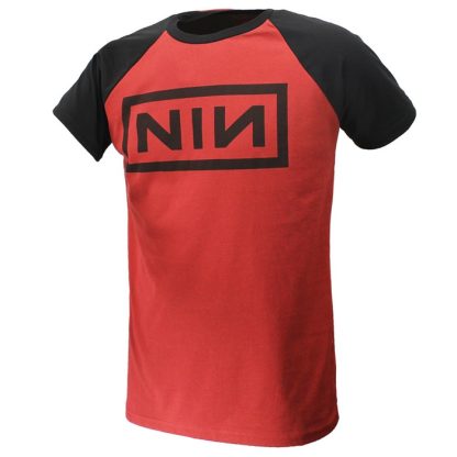 Band Merchandise Nine Inch Nails Raglan Style Logo T-Shirt - Image 3