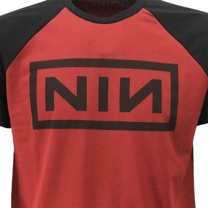 Band Merchandise Nine Inch Nails Raglan Style Logo T-Shirt - Image 5