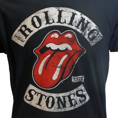 Band Merchandise The Rolling Stones 1978 Tour T-Shirt Black - Image 3