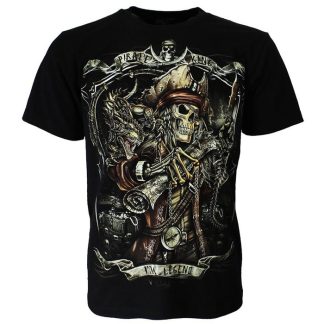 Pirate King Undead Glow in the Dark T-Shirt Black