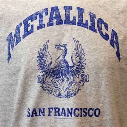 Band Merchandise Metallica San Francisco College T-Shirt - Image 3
