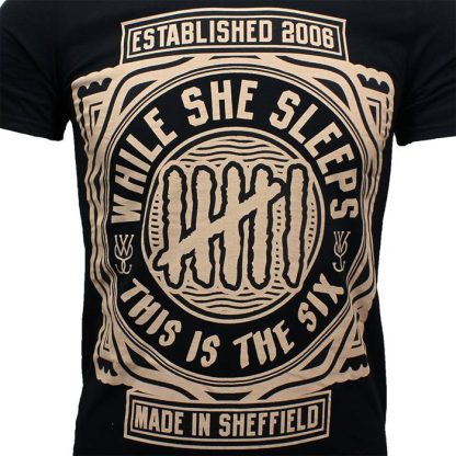 Band Merchandise While She Sleeps This Is The Six T-Shirt - Image 3