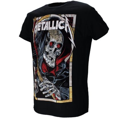 Band Merchandise Metallica Death Reaper T-Shirt Black - Image 2