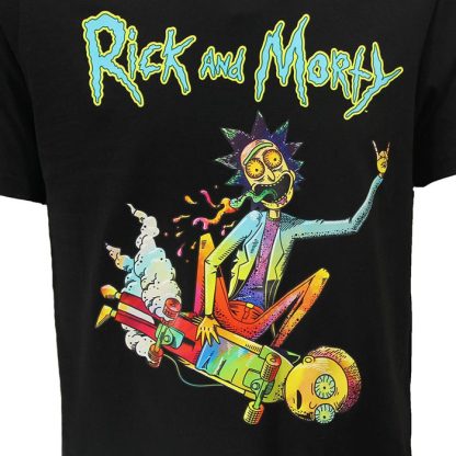 Rick and Morty Rick and Morty Psychedelic Rick Epic Skateboard T-Shirt - Image 3