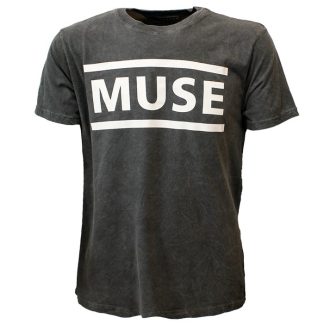 Band Merchandise Muse Wash Collection Logo T-Shirt