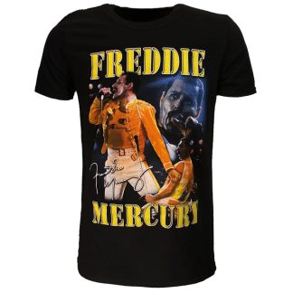 Band Merchandise Freddie Mercury Live Homage T-Shirt