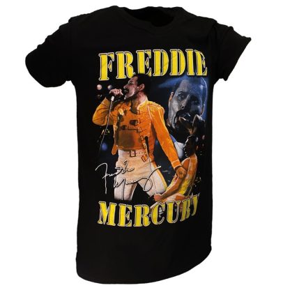 Band Merchandise Freddie Mercury Live Homage T-Shirt - Image 2