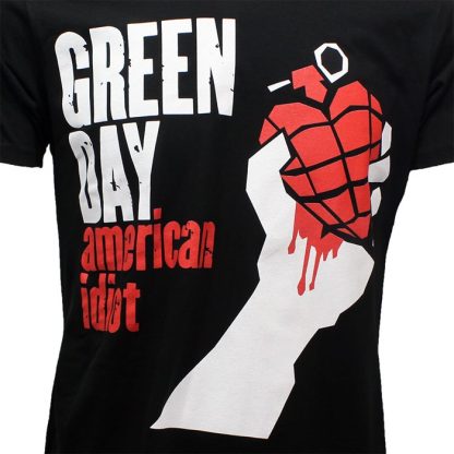 Band Merchandise Green Day American Idiot Band T-Shirt – - Image 3